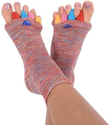 My Happy Feet Foot Alignment Socks with Toe Separators for Men or Women