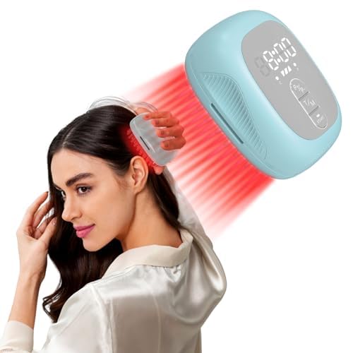 Laser Therapy Hair Growth Comb, Home Use Red Light Device, Rechargeable, Laser Hair Growth Treatment for Men and Women
