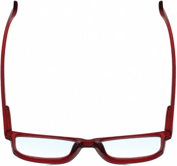 Calabria R861 Rectangular Blue Light Blocking Reading Glasses Men Women Trendy Eyeglass Work Gaming Computer Readers w/Case