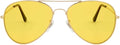 Aviator Style Color Therapy Glasses – Gold Metal Frame, UV400 Protection, Metal Hinges, Silicone Nose Pads – 10 Colors