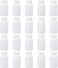 Lurrose 20Pcs 100Ml Portable Pill Bottles with Caps Moistureproof Lightweight Pharmaceutical Bottling for Travel and Home Pill Organizer