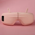 Eye Massager with Airbag Kneading,Constant Temperature Hot Compress, Multi-Frequency Vibration and Bluetooth Music (Large, Rabbit-Pink)