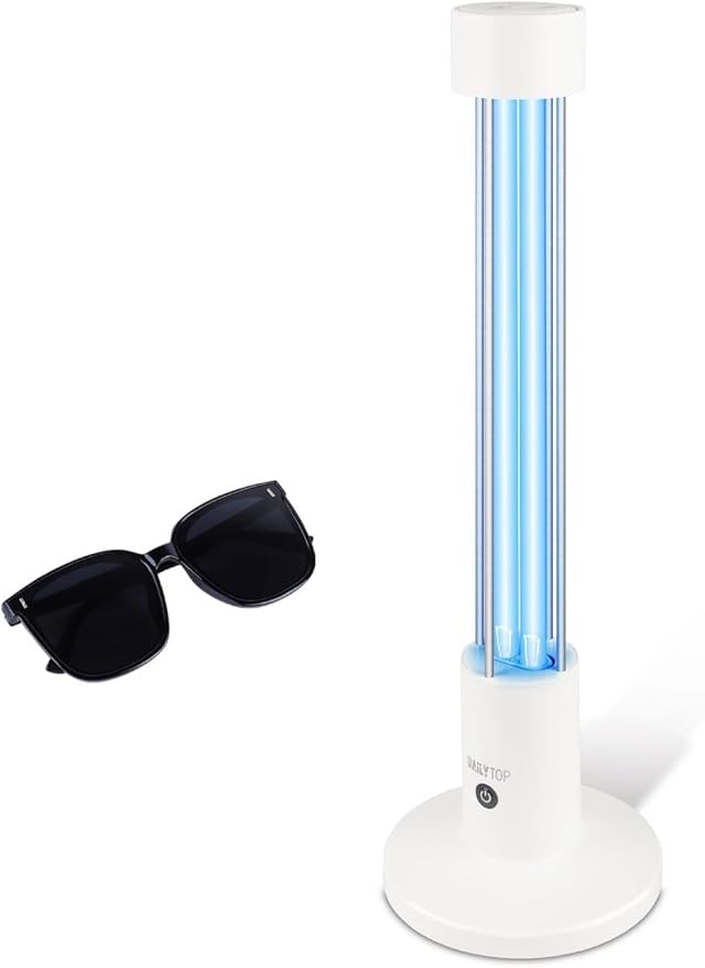 UV Light Sanitizer,60W Ozone-Free Home Disinfection Device for Haloclean UV,254nm UVC Lamp for Whole Room,Ultraviolet Light with 3-Speed Timing and Remote