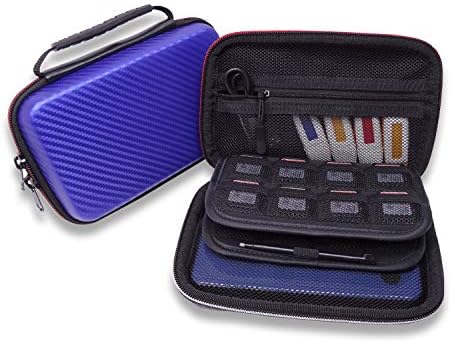 Hard Shell Diabetic Supplies Travel Case Diabetes Testing Kit Organizer Bag for Blood Sugar Test Strips, Glucose Meter, Lancets, Lancing Device, Medication, Pills, Insulin Syringes,Pens, Needles (Red)