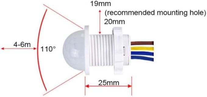 5/10Pcs PIR Infrared Motion Sensor Detector Smart Switch 110V Light Switch Auto (10pcs)