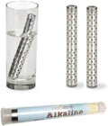 2 Pack Alkaline Water Stick Wand Naturally Raise pH 9.5 Adds Tourmaline, Maifan, Muyu, Far Infrared Stone Reduces ORP Hydration Reusable Portable Make Your Own Mineral Ion Detox Makes 100 gallons