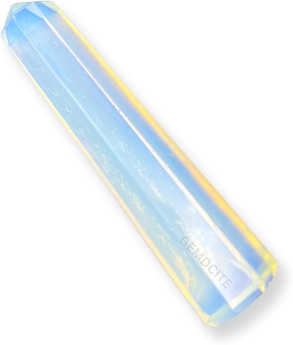 WholesaleGemShop 3 Inch Gemstones Obelisk Tower Jumbo Facet Aura Rock Crystal Natural Polished Earth Wand Spirit