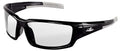 Bullhead Safety Eyewear Maki Glasses - Anti-Fog, Lightweight, Impact/Scratch Resistant, UV Blocking Sunglasses for Hunting/Shooting, Outdoor Sports, Construction, Clear/Crystal Black