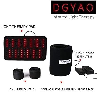Red Light & Near Infrared Therapy Wrap FDA Cleared Led Light Therapy Back Pain Relief Device Wearable Deep Penetrating Pad Relief for Joints Knee Pain