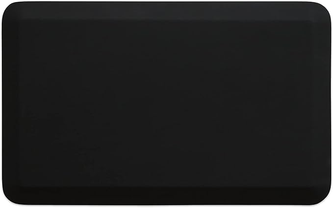 NewLife by GelPro Professional Grade Anti-Fatigue Kitchen & Office Comfort Bio-Foam Mat with Non-Slip Bottom for Health & Wellness, 20x32, Midnight