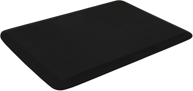 New Life by GelPro Professional Grade Anti-Fatigue Kitchen & Office Comfort Mat, 24x36, Midnight ¾” Bio-Foam Mat with Non-Slip Bottom for Health & Wellness