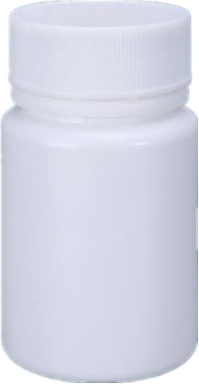 4PCS Empty Medicine Pill Organizer Plastic Medicine Pill Bottles Reagent Bottle Liquid Solid Powder Capsules Case Pill Chemical Containers with Screw Cap