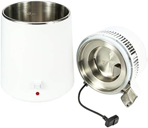 900W 110V 6Liter 1.5Gallon Home Countertop Pure Water Distiller Water Purifier with BPA-Free Container and US Plug