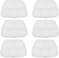 FRCOLOR Transparent 6 Compartment Pill Organizer Compact Medicine Box 3.34X2.36X0.78 Inch Portable Weekly Pill Case for Travel Home School Use