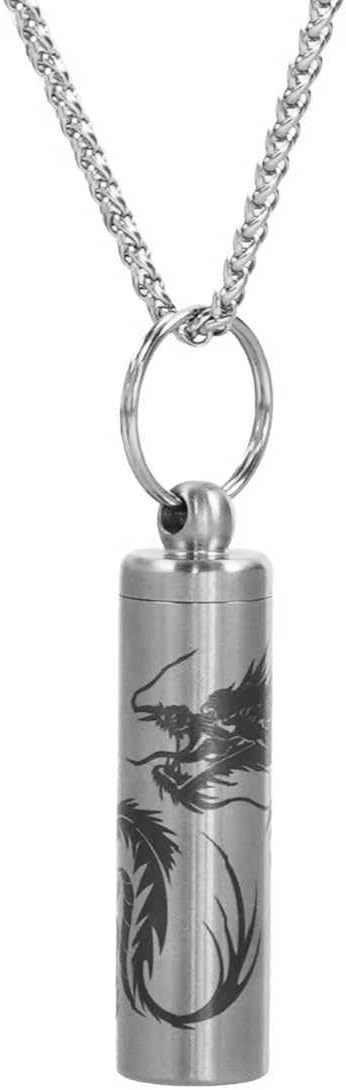 aiGear Stainless Steel Mini Pill Case Inner Diameter 0.48 Inch with Necklace Light Weight Pill Holder Waterproof Small Keychain Pill Box for EDC Outdoor Hiking Camping Travel First Aid