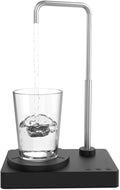 Desktop Water Dispenser 5 Gallon Mini Countertop Water Bottle Pump Portable Water Jug Dispenser Smart USB Rechargeable Water Dispenser Bottom Load for Home Office Camping Outdoor Travel (Black)