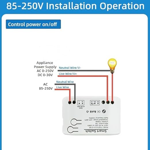 Zigbee 1CH 85-250VIntelligent Temperature Sensor,High Precision Waterproof Probe Sensor,Wireless Intelligent Monitoring,Tuya app Remote Smart Switch(tuya zigbee hub needed)