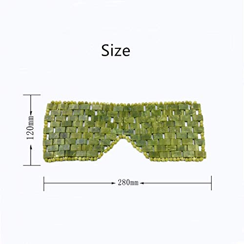 Natural Jade Eye Mask Anti-Aging Facial Sleeping Eye Mask Hot or Cold Therapy Blindfold for Puffy Eyes, eye masks for dark circles and puffiness Massage Tool