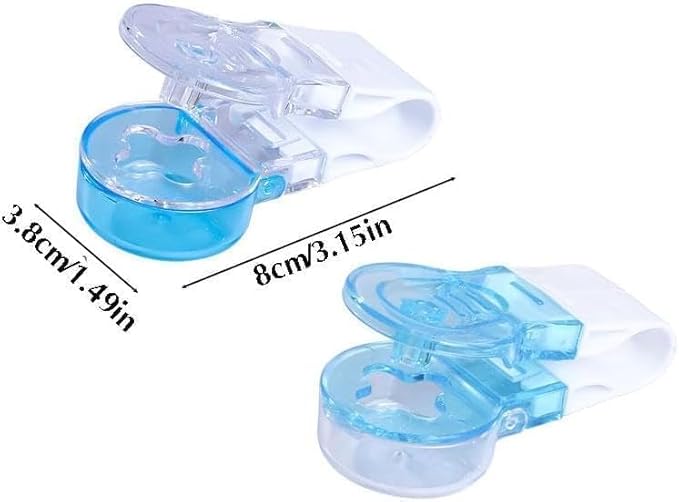 Blue Portable Pill Taker Remover, Medication Dispenser, Tablets Pills Blister Pack Opener Assistance Tool, Organizer for The Elderly