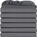 6 Pack Fitted Hospital Bed Sheets with Elastic All Around for a Double Brushed Ultra Soft Breathable 100% Microfiber Sheets, 36” x 84” x 12”