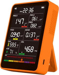 Professional Indoor Air Quality Monitor with AQI Alerts, Portable Real-Time Detector for Home, Car, Plants & Pet