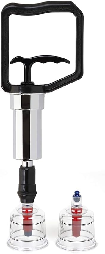LENITH Professional Cupping Set Cupping Kit Equipment Set with Pumping Handle 10 Cups & English Manual (Made in Korea) Small
