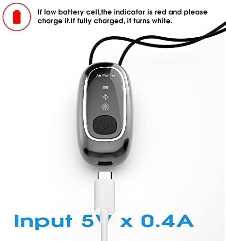 Wearable Air Purifier Necklace with Two Gears of Negative Ions - Air Purifier for All Ages!