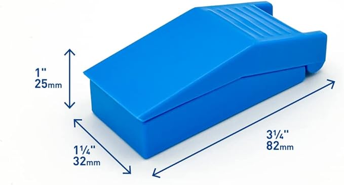 Acu-Life Pill Splitter with Storage, Stainless Steel Blade, Sturdy, Easy to Use, Accurate, Safely Cuts in Half Small, Tiny and Large Pills, Tablets, Vitamins, for Seniors, Pets, Blue, BPA Free