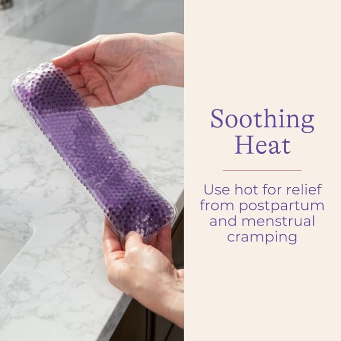 Lansinoh Hot and Cold Postpartum Pads – Reusable Perineal Ice Packs for Postpartum Recovery, Labor & Delivery Essentials, 2 Count