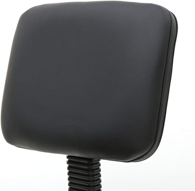 Round Rolling Bar Stool PU Leather with Wheels and Foot Rest, Height Adjustable Task Work Chair with Back for Salon Spa Office Chairs