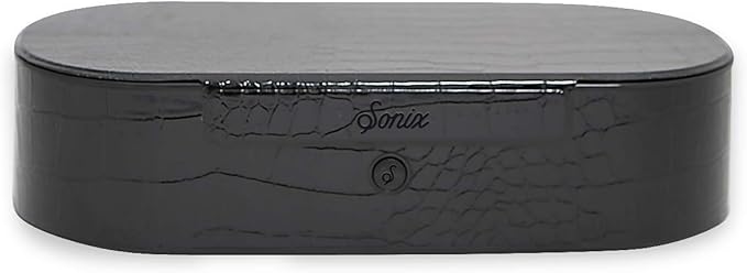 Sonix Beyond UV+O3 Sanitizer Box and Universal Charger UV and Ozone Disinfector for Phone, Mask, Makeup Brush, Nail Tool (Black Croc)