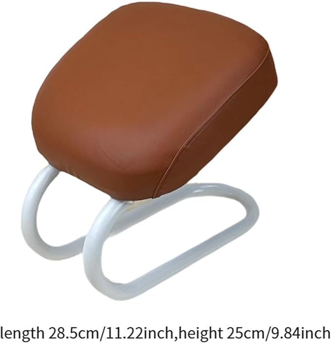 Kneeling Meditation Stool Chair Sturdy Ergonomic Compact Adults Comfortable Gift Seat Meditation Bench for Studio Praying, Brown