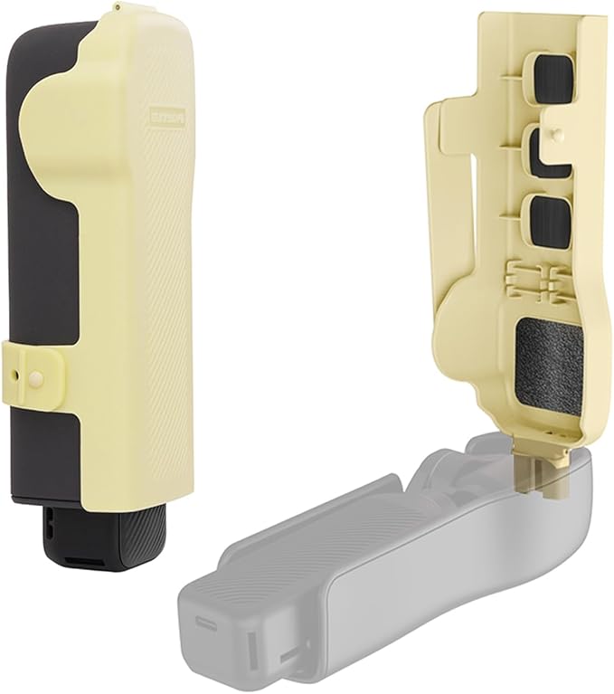 Cover Case for DJI Osmo Pocket 3 Accessories, Pocket 3 Gimbal/Lens/Screen Protector, with 3 CPL/ND Filters/SD Cards Storage Slots (Yellow)