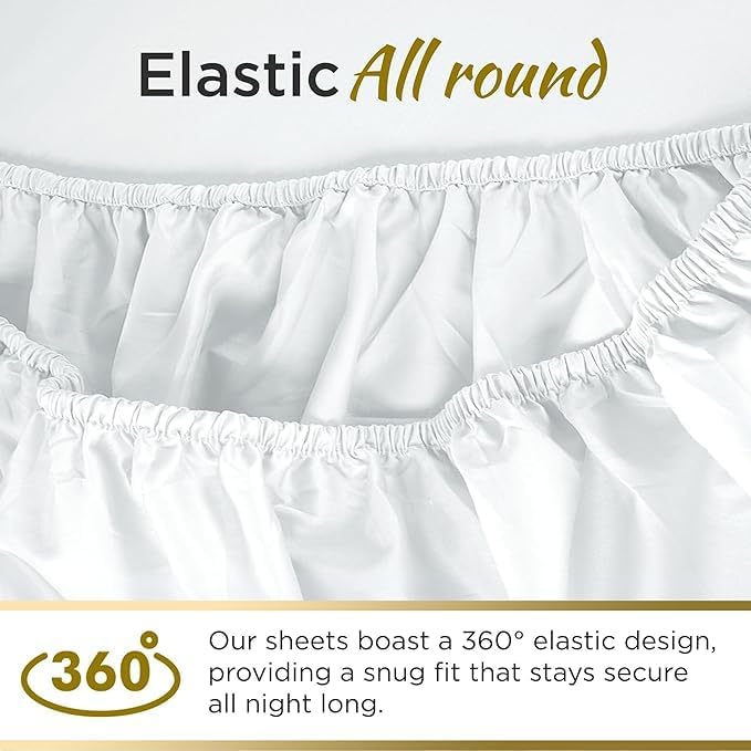 6 Pack Fitted Hospital Bed Sheets with Elastic All Around for a Double Brushed Ultra Soft Breathable 100% Microfiber Sheets, 36” x 84” x 12”