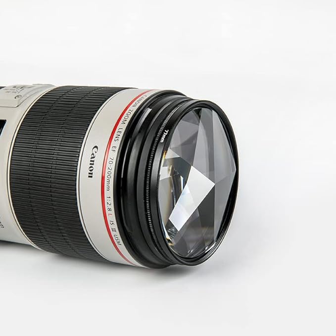 Pentaprism Filter Special Effects 77mm FX Glass Dazzling Film Large Screen Anamorphic DSLR Video Photography Camera Accessories