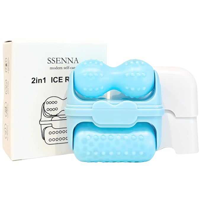2in1 Ice Roller for Face and Body Shaping, Cooling Therapy - Reduce Puffiness and Skin Tightening, Self-care Gift