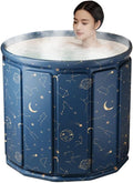 Simcat Portable Foldable Ice Bath Tub, Ice PlungeTub for Adults, Fast Muscle Recovery Suitable for Outdoor Gym, Ice Bath, Family Bathroom SPA Tub (31.5 in - Insulation)
