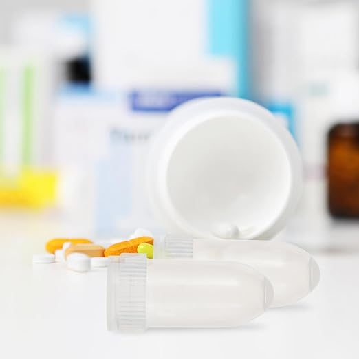 Mini Capsule Container Clear Single Capsule Shell Portable Pill Organizer Compact Medicine Holder for Travel Daily Use