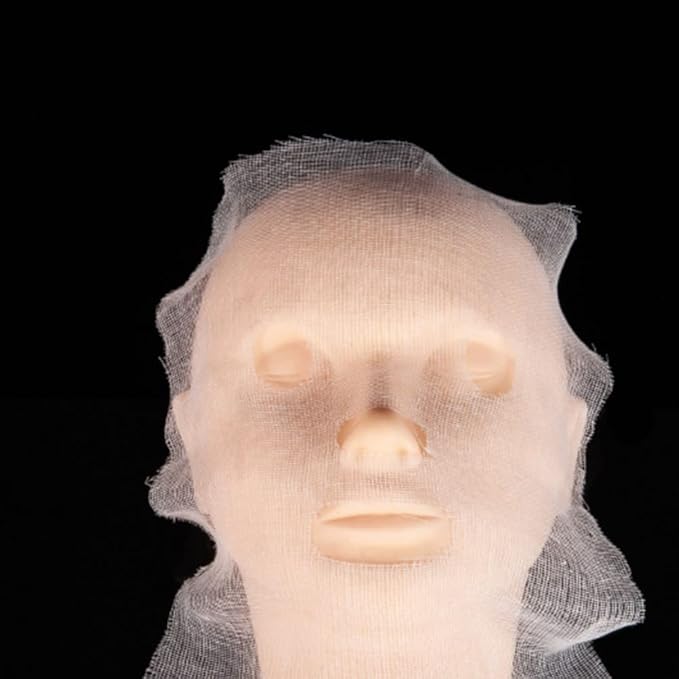 Beaupretty 100pcs mask Gauze White Net Face Gauze Beauty Supplies Facial spa Masks pinceles para u?as Soft High Frequency Face Pads Skin White Veil Skin Care Nail Brush