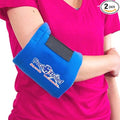 COOL + RELIEF WWW.COOLRELIEF.NET - Medical Grade Reusable Ice Pack - Flexible Gel Pack - Soft Compression Wrap - for Wrist, Elbow, and Ankle Injuries and Pain Relief (2 6" x 12" Gel Ice Packs)