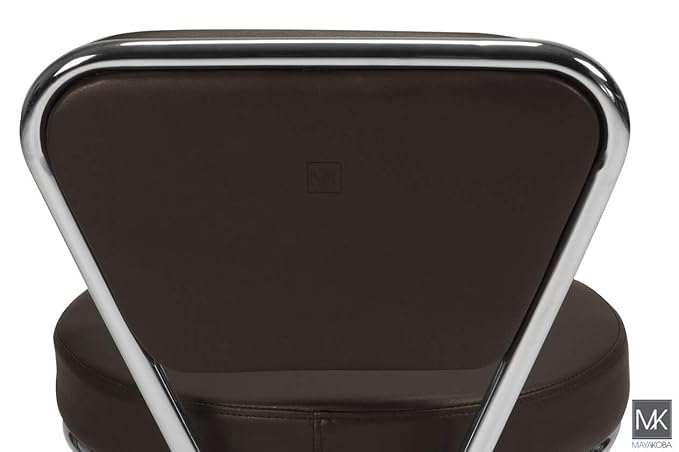 MAYAKOBA Dayton Pedicure Stool (Coffee) Pneumatic, Adjustable Height, Perfect for Nail Salon, Pedicure spa