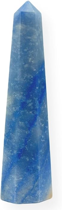 WholesaleGemShop 3 Inch Gemstones Obelisk Tower Jumbo Facet Aura Rock Crystal Natural Polished Earth Wand Spirit