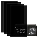 Birllaid Light Dimming Stickers,4Pcs Light Blocking Stickers LED Cover Filters, 8 X 4 Inch Light Dimming Sheets for Electronics,Alarm Clock, Radio, Cable Box, Monitor, LED Number Readable