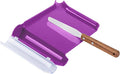 Medarchitect Right Hand Pill Counting Tray with Spatula (Purple - Wood Handle)
