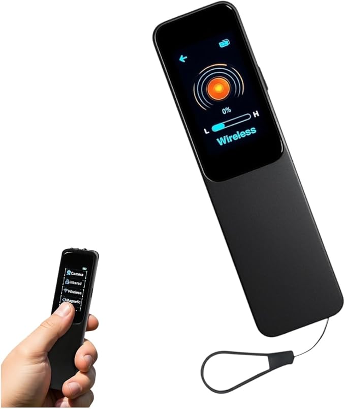 Hidden Camera Detectors – 2026 – Al Powered 7-Mode Touchscreen RF Detector, GPS Tracker Detector & Spy Camera Finder for Hotel, Home, and Car Security