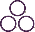 TENOC Universal Metal Ring Sticker for Magnetic Charger Compatible with iPhone/Samsung/Android All Cellphones, Magnetic Mount/Phone Holder Conversion Accessories, 3Pcs, Purple