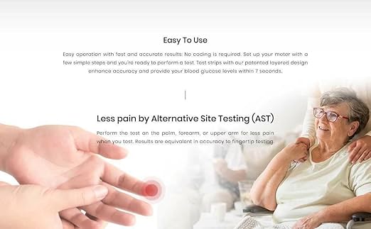 FORA Pro Voice V9 Diabetes Testing Kit for Accurate and Easy Monitoring Your Blood Glucose with Talking Glucometer, 1 Meter, 100 Test Strips, 100 Lancets, 1 Painless Design Lancing Device, Carry Case