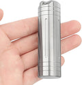 Large Size High Capacity Stainless Steel Keychain Pill Holder – Pill Container Portable Pill Case for Backpack, Keyring Watertight Travel Pill Container for Medicine (Large)