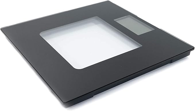 Extra Wide Glass Talking Digital Scale | The Bathroom Scale That Talks | Accurate Visual & Voice Display Digital Scale for Body Weight | 395 Pounds Max | Wide Width Tamper Glass | Large LCD Display
