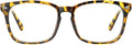 TIJN Blue Light Blocking Glasses for Women Men Clear Frame Square Nerd Eyeglasses Anti Blue Ray Computer Screen Glasses